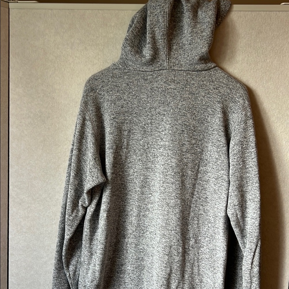 Gray Casual Hooded Sweatshirt - Picture 3 of 5